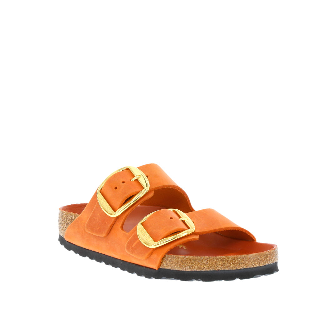 Birkenstock 'Arizona Big Buckle' / Burnt Orange Oiled Leather
