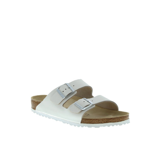 Birkenstock 'Arizona' / White Grained Leather