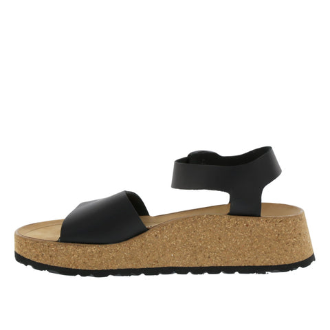 Birkenstock 'Glenda Narrow' / Black Smooth Leather