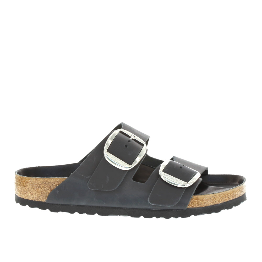 Birkenstock 'Arizona Big Buckle' / Black Oiled Leather