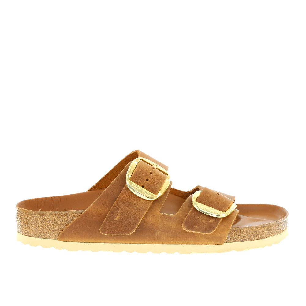 Birkenstock 'Arizona Big Buckle' / Cognac Oiled Leather