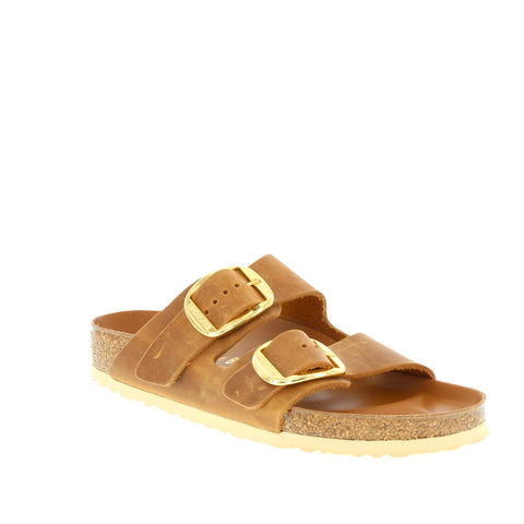 Birkenstock 'Arizona Big Buckle' / Cognac Oiled Leather