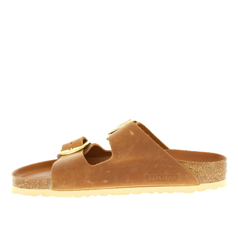 Birkenstock 'Arizona Big Buckle' / Cognac Oiled Leather