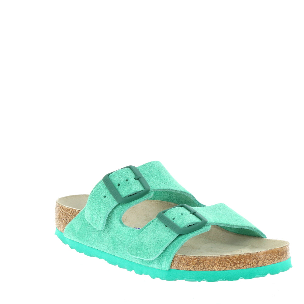 Birkenstock 'Arizona SFB' / Bold Green Suede Leather