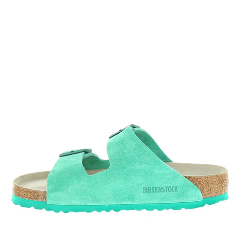 Birkenstock 'Arizona SFB' / Bold Green Suede Leather