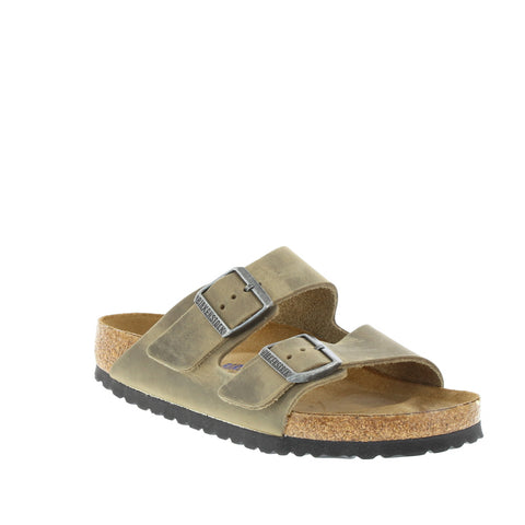 Birkenstock 'Arizona SFB' / Faded Khaki Oiled Leather