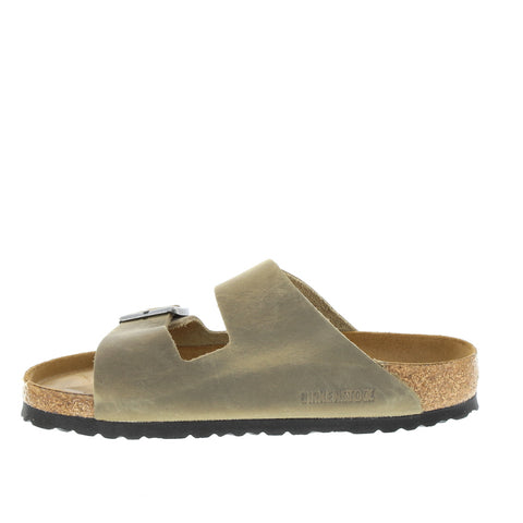 Birkenstock 'Arizona SFB' / Faded Khaki Oiled Leather