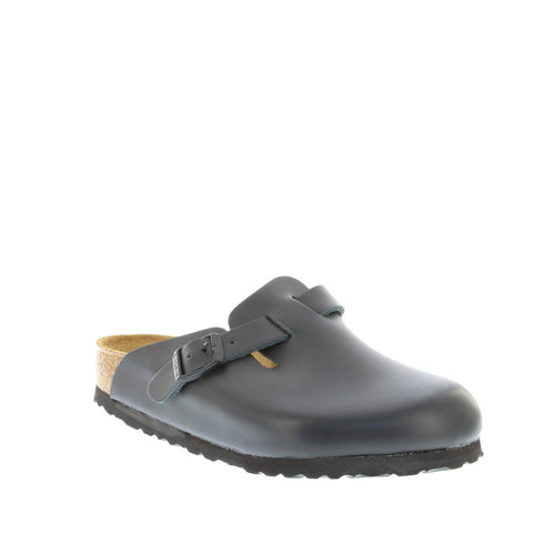 Birkenstock 'Boston' / Black Smooth Leather