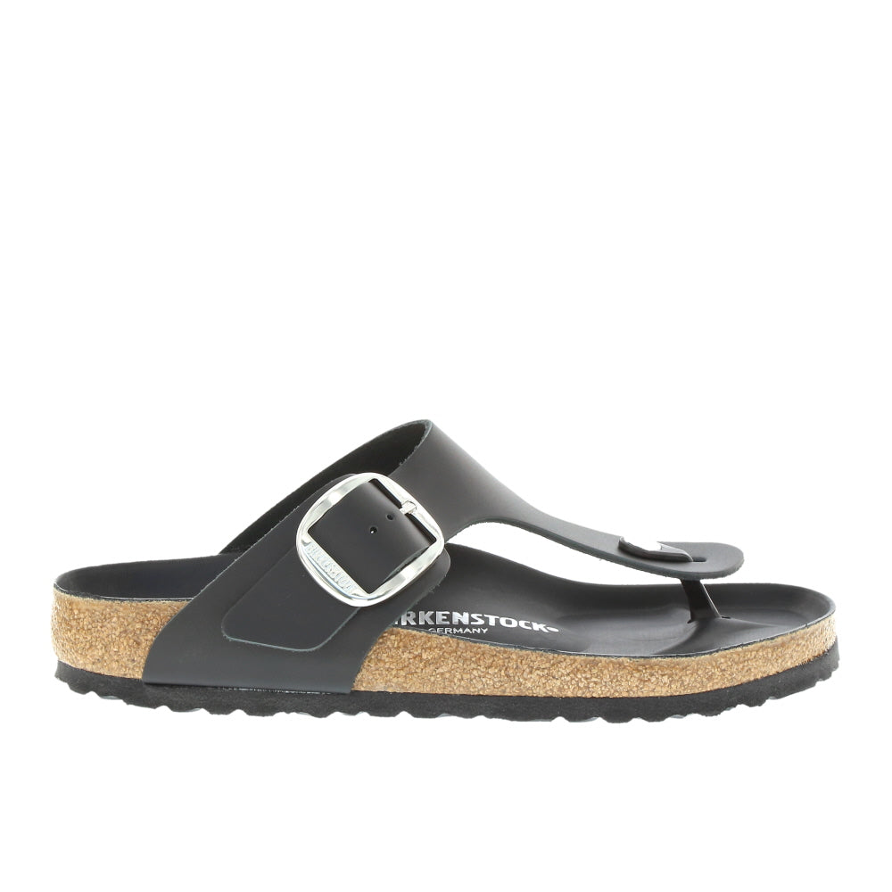 Birkenstock 'Gizeh Big Buckle' / Black Oiled Leather