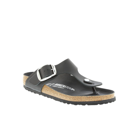 Birkenstock 'Gizeh Big Buckle' / Black Oiled Leather