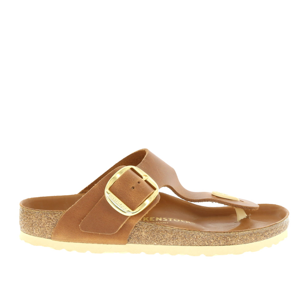 Birkenstock 'Gizeh Big Buckle' / Cognac Oiled Leather