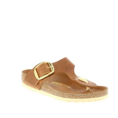 Birkenstock 'Gizeh Big Buckle' / Cognac Oiled Leather