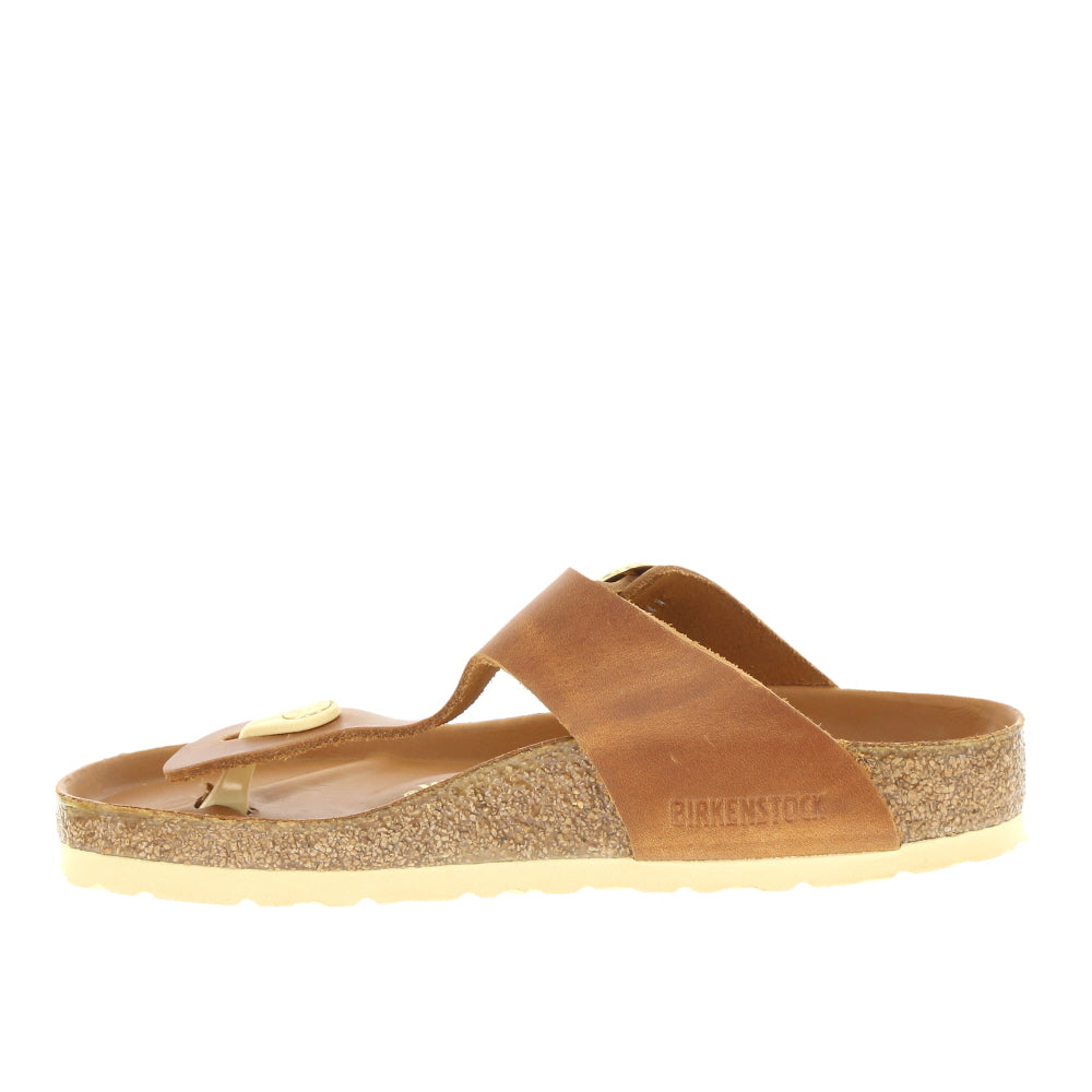 Birkenstock 'Gizeh Big Buckle' / Cognac Oiled Leather