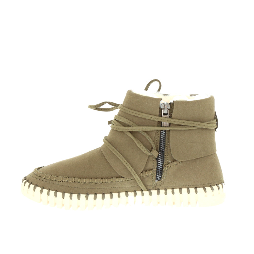 Ilse Jacobsen 'Tulip Tie Boot' / Deep Olive