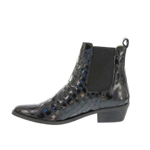 Ivy Lee 'Stella' / Black Faux Croco