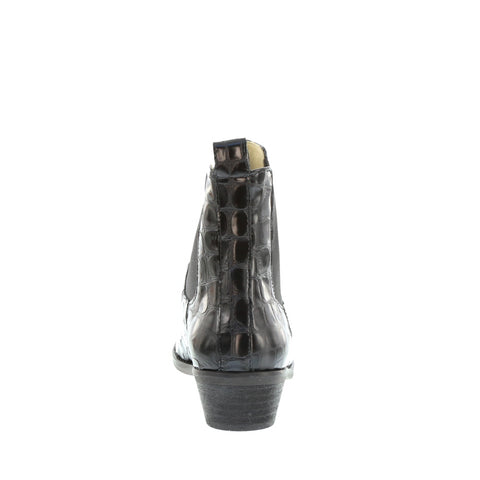 Ivy Lee 'Stella' / Black Faux Croco