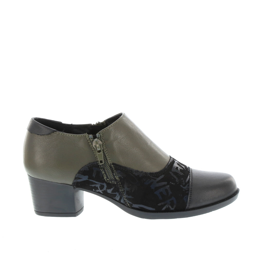 Alfie & Evie 'Lester' / Khaki/Black Graffiti