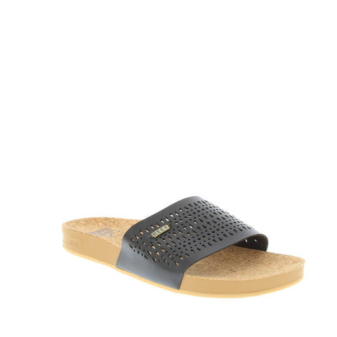 Reef 'Cushion Scout Perf' / Black/Tan
