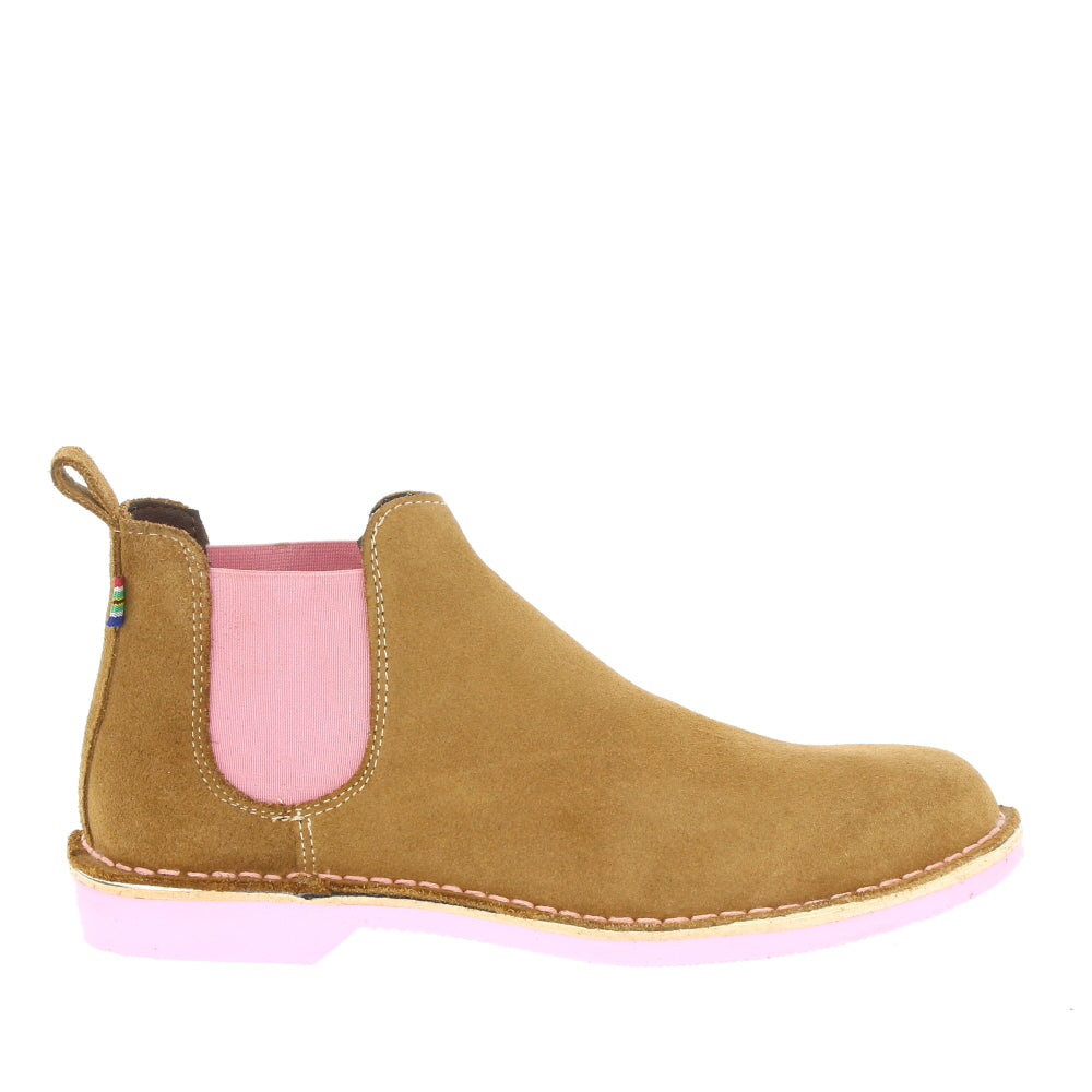 Veldskoen 'Chelsea Boot' / Uhambo Pink
